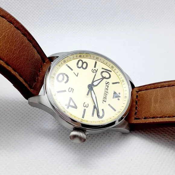 CLOSET SALE!! NEW With Tags Authentic Men's Speidel Watch, leather band - Picture 8 of 16